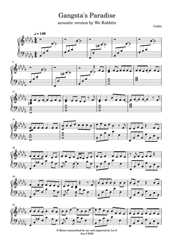 GANGSTA’S PARADISE