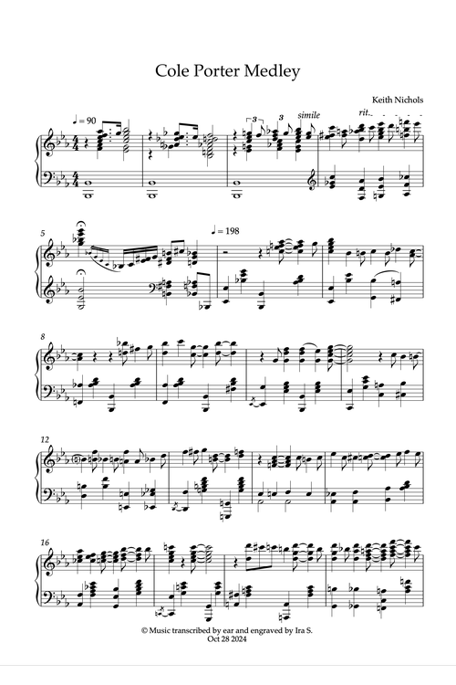 COLE PORTER MEDLEY