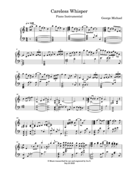 CARELESS WHISPER (PIANO), изображение 1