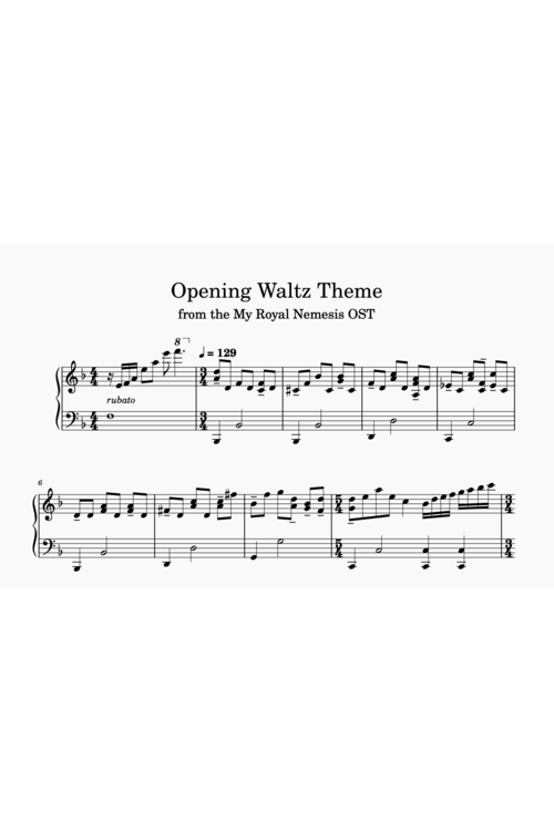 OPENING THEME – OST MY ROYAL NEMESIS